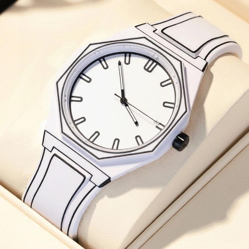 Luxury Watch White - Yeni Moda Kuvars Saatler Erkek Kadın