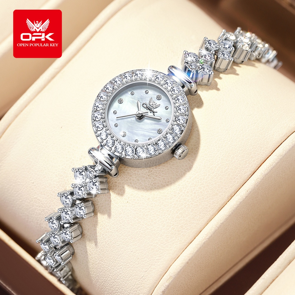 Luxury Watch Diamond - OPK 6057 Tam Elmas Kuvars Saatler