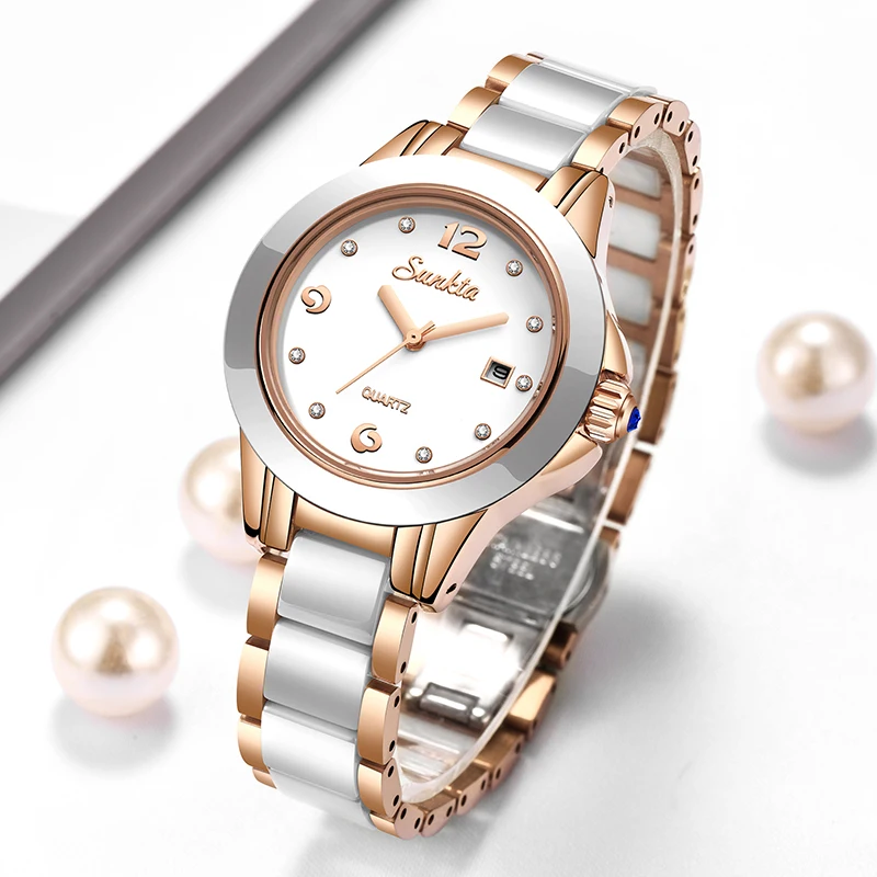 Luxury Watch Diamond - Sunkta Moda Rahat Kuvars Kadın Izle