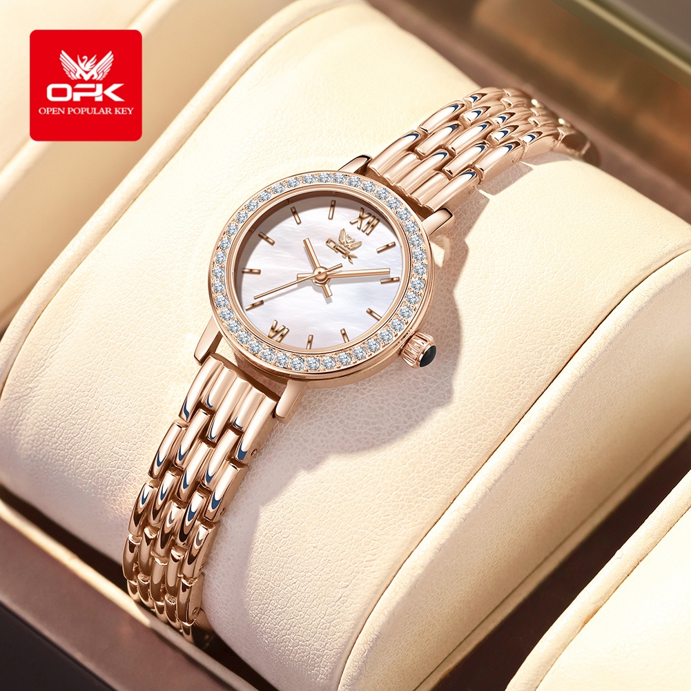Luxury Watch Diamond - OPK 6063 Işık Lüks İzle Kadınlar