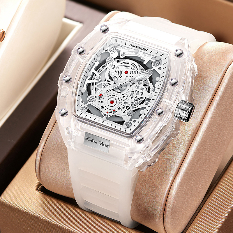 Luxury Watch White - Moda Rahat erkek saati Aydınlık Takvim