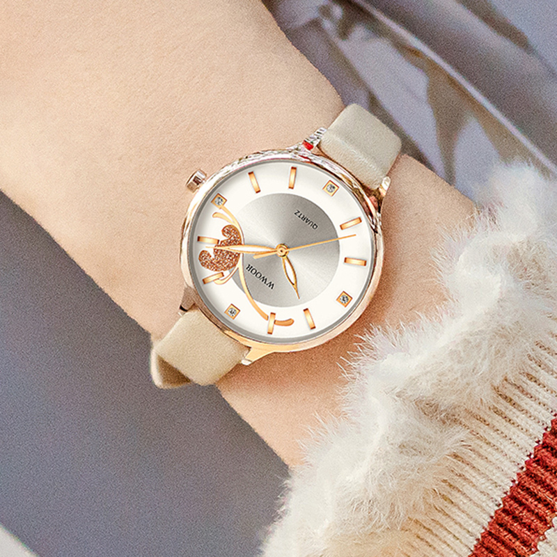 WWOOR lüks kadın izle kuvars s - Luxury Watch White incelemesi ve fiyatı