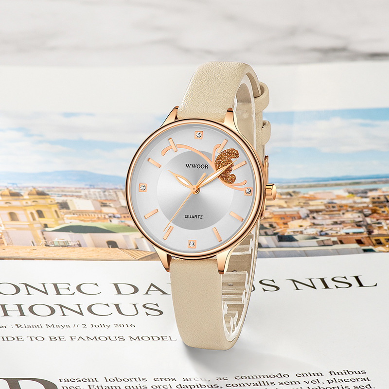WWOOR lüks kadın izle kuvars s - Luxury Watch White incelemesi ve fiyatı