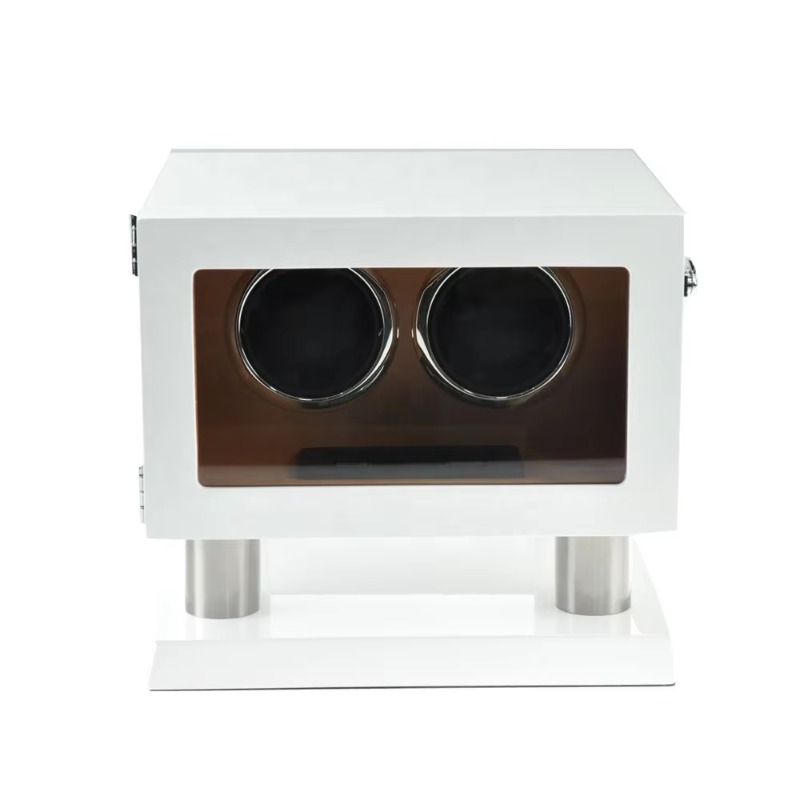 Beyaz Kahverengi Deri Kontrolö - Luxury Watch Winder incelemesi ve fiyatı