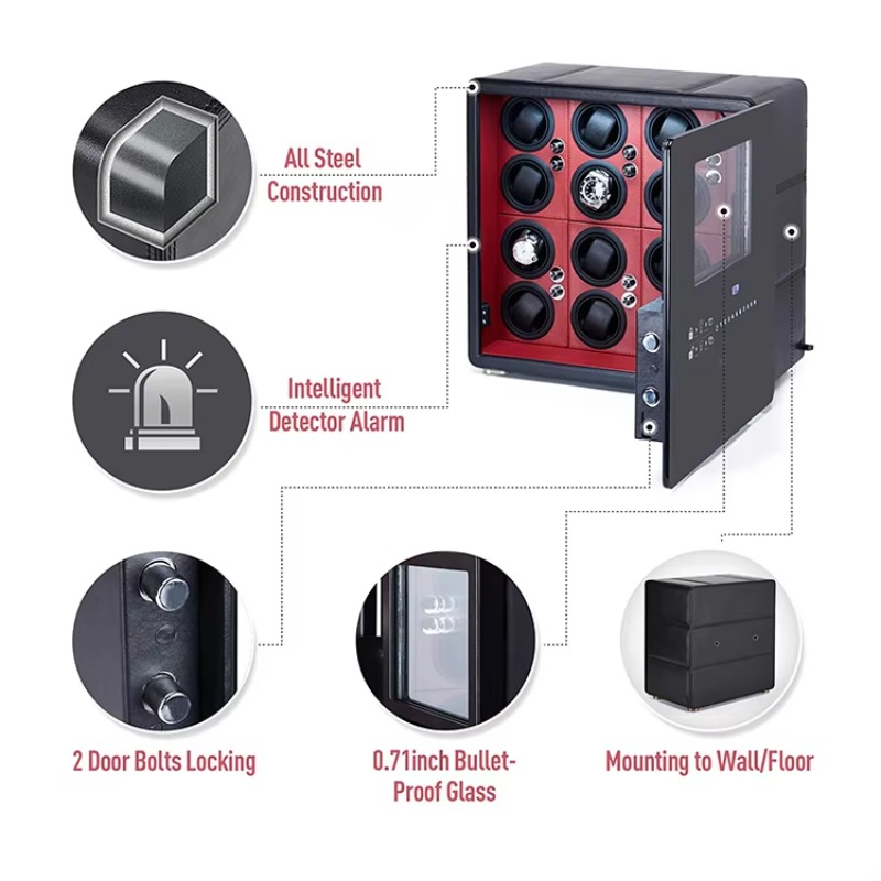 Lüks 12 Otomatik Rotorlu ve Mü - Luxury Watch Winder incelemesi ve fiyatı