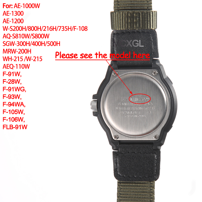 18mm Naylon saat kayışı Casio  - Luxury Watch Casio incelemesi ve fiyatı